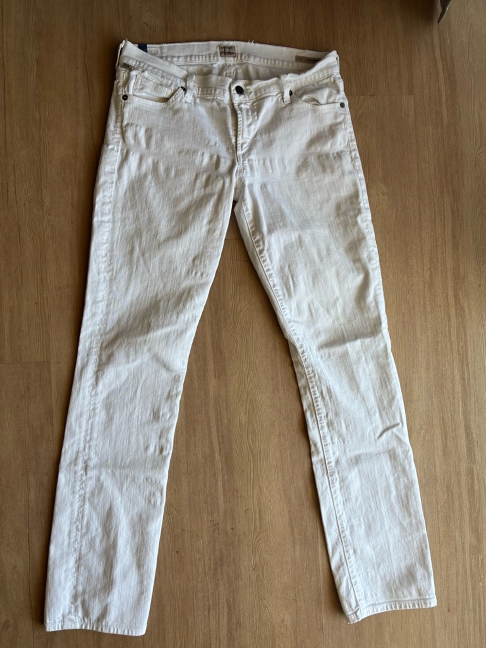 Citizens of Humanity Ava white straight leg jeans denim size 30
